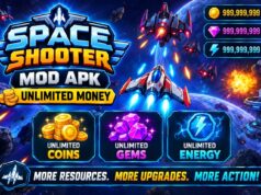 Space Shooter MOD APK Unlimited Coins and Gems space shooter